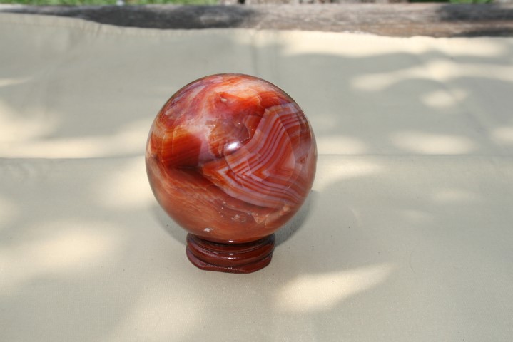 Carnelian Sphere courage, vitality, sexuality, confidence, action 4339